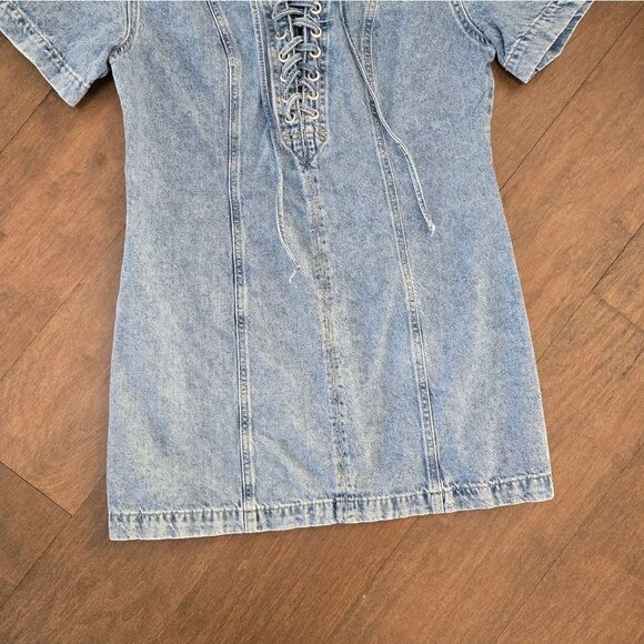 H&M Denim Lace dress Size M - Picture 3 of 9